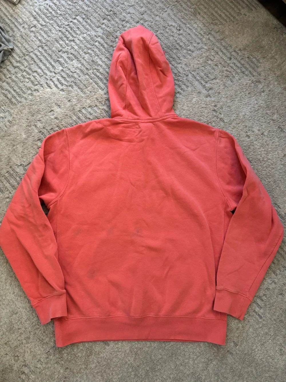 Nike Men's Coral Hoodie with Logo Size S